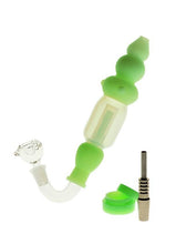 Silicone Nectar Collector with titanium nail & glass bowl