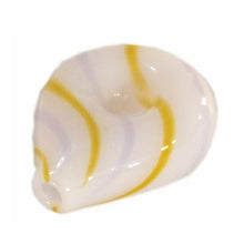 Pipe Teardrop White with Color Stripe 3"
