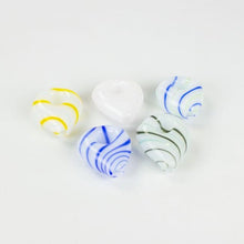 Pipe Teardrop White with Color Stripe 3"