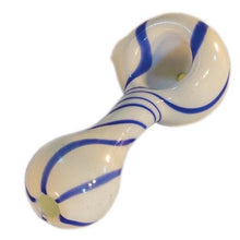 Pipe White Spoon with Color Stripes