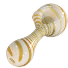 Pipe White Spoon with Color Stripes