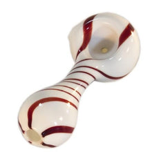 Pipe White Spoon with Color Stripes