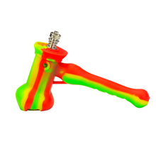 Silicone Hammer Pipe w/ titanium nail & secret storage 7"
